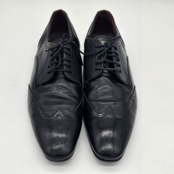 Ted Baker Finbarr Lace Up Tuxedo Oxford Men\'s 9 Black Wingtip main image 7